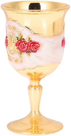 Вемун Виски Чаши 4 парчиња Стаклена Чаша: Забава Коктел Чај Легура За Пиење Накит Злато Носителот Кралското Вино На Моделот Богатство