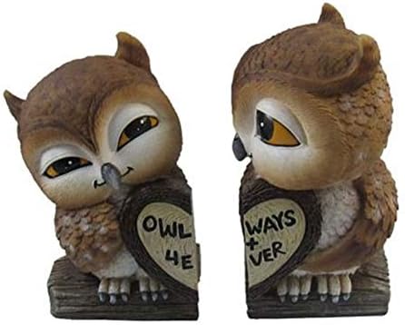 Wounser Owlays и 4Ever Two Owls Симпатична романтична фигура на Денот на вinesубените, 5 1/2 инчи