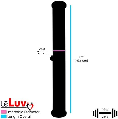 Пакет од 2 артикли: Вакуумска пумпа за пенисот LeLuV Макси сина природна машка подобрување вклучува заштитен мерач двоен другар од 18 инчи x 2,0 инчи со мека црна TPR цилин?