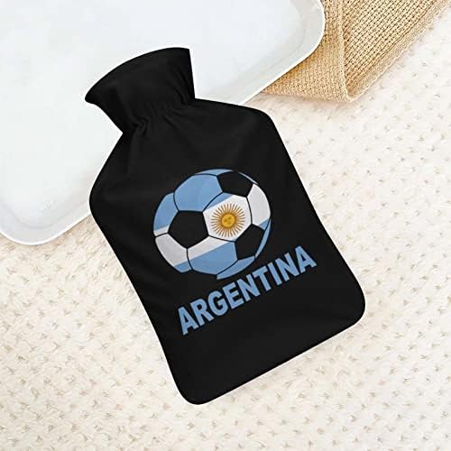 Аргентина фудбал печатено шише со топла вода со мека кадифен капаче од гума вода за вбризгување 1000 мл