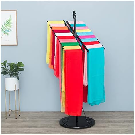 GoChusx Freestanding Scarf Rack, решетката за шал од типот на подот, повеќенаменски организатор на појас/свила, применлива за продавници за облека и семејства