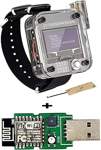 Алатка за тест MakerFocus WiFi ESP8266 WiFi Deauther Watch V3 DStike Nodemcu ESP8266 Програмабилен развој на одбор за развој и ESP8266 WIFI модул