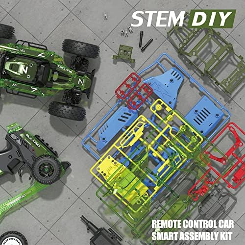 Desdoni RC комплет за автомобили за изградба на 1:18 Guilding Guilder Toy 2,4 GHz далечински управувач DIY -комплет за автомобили Изградба на камиони за играчки играчки за 8 9 10 11 12 момчи?