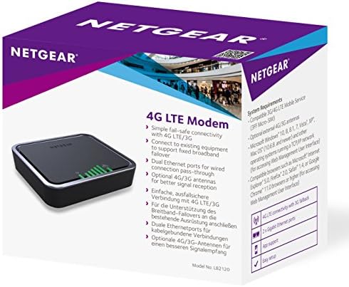 Netgear 4G LTE Широкопојасен Модем-Користете LTE Како Резервна Интернет Конекција, Отклучен, Работи Со Кој Било Давател На Мобилна