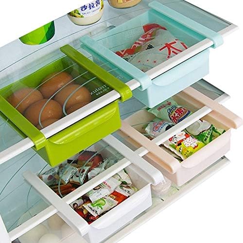 Sundries Storage Box 2 PCS мултифункционална кујна фрижидер за складирање на ладилникот за ладење Фрижидер за замрзнување на