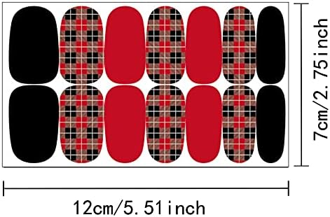 Божиќна налепница за нокти модни додатоци за нокти маникир украси за нокти