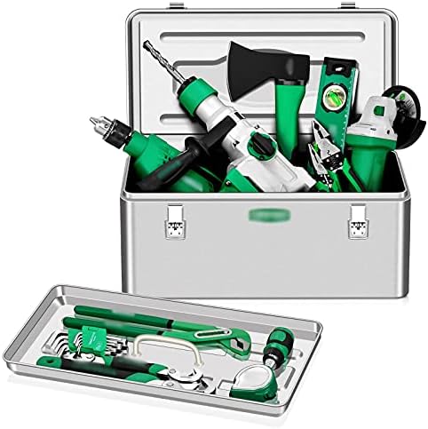 Luckxuan алатка/организатор за алатки метални алатки кутија од не'рѓосувачки челик хардверски градите кабинет со отстранлив фиока и
