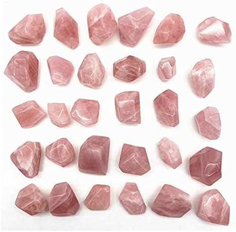 Heeqing AE216 1pc Природно розово кристално розово кварц кристална дланка испрскана неправилна примерок за лекување на камен природни