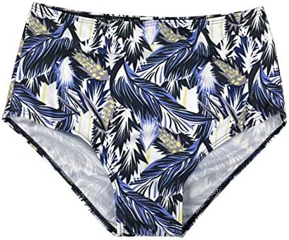 Женски летни костими за капење со високи половини, дното на бикини, леопард печати тенкини, целосна покриеност за пливање шорцеви за пливање