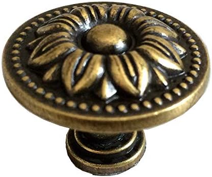 Антички бронзено цветно фиока за фиоки, облекување на копчето за влечење на кујната на кујната на вратата на вратата хардвер