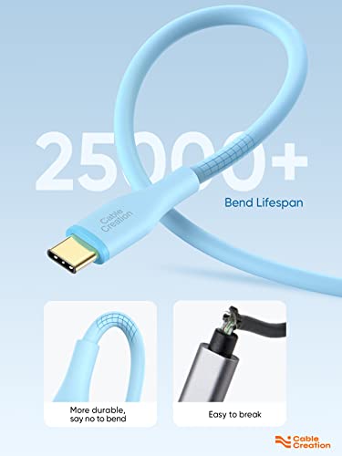 Пакет за каблирекција-2 артикли плетенка USB C кабел + мек силиконски USB тип Ц полнач, 6FT 3A USB-C Податоци за полнење на кабелот за полнење