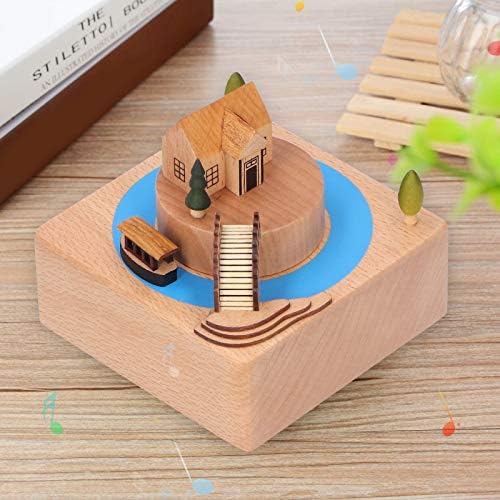 Alremo Huangxing - ротирачка музичка кутија, убава трајна дрвена музичка кутија, лесна дрвена за девојчиња деца