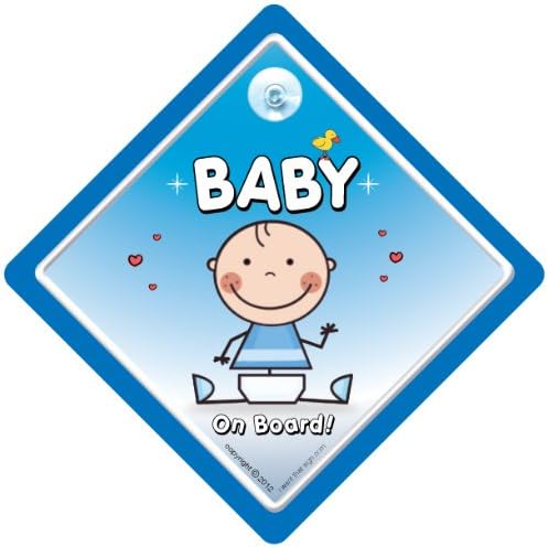Смешни знаци iwantthatsign.com Бебе на знак за автомобил, внука на бродот, сини примероци, бебе на знак за автомобили, ново бебе, внука