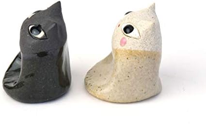 光陽陶器 рачно изработена Мачка За Седење Црни Стапчиња За Јадење Одмор, 約3€ 4.5 € 2cm