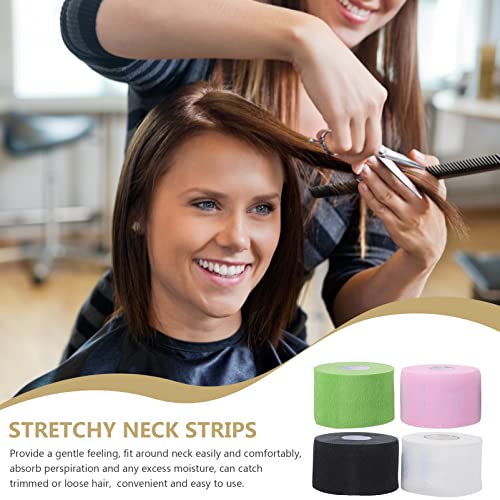 Алатки за стилизирање на косата Doitool 4 ролни Барбер хартиена лента вратот ленти за сечење на вратот на вратот, удобни хартии за заштита