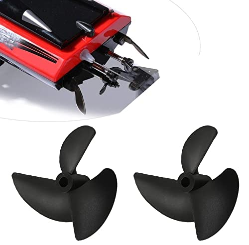 Fielect 3 Blades CW Proplerer за модел на брод, RC Boat Propeller Black Prostiment Proplerer, дијаметар од 28мм, 3мм дупка Дија