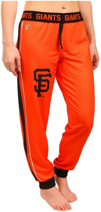 Pantsенски џогерски панталони со џогерски манжетни со Foco MLB