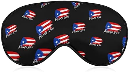 Знамето на Порто Рикан Спиење за слепите маски за очила за очи со сенка на очите со прилагодлива лента за жени мажи ноќ