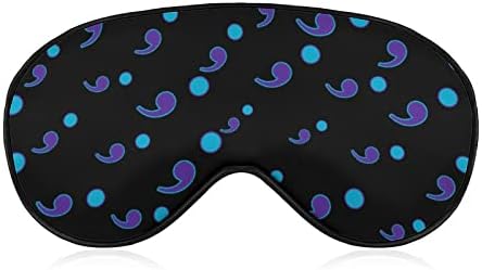 Semicolon Subily превенција за спиење маска за очи, симпатична слепи очи, опфаќа очила за очила за жени