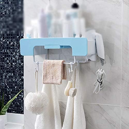 BKDFD лавици за бања и тоалети без перфорационо складирање лавици, пластични wallидни лавици, лавици за складирање на козметичко бања