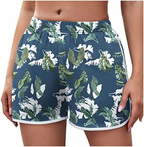 Zhensanguo женски шорцеви шорцеви за жени случајни летни летни печатени печатени панталони за јога плажа