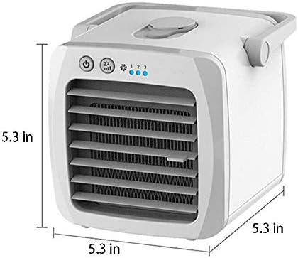 LHH Преносен ладилник за воздух, мини климатик ладилник, мали ладилници за испарување, 3 брзини на вентилаторот, личен вентилатор