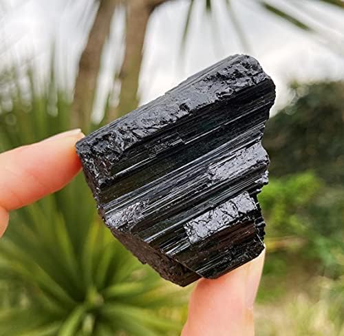 Зенкер 1lb груби црни турмалински кристали камен голема сурова црна турмалин камења најголемиот дел од црниот црн турмалин кристален