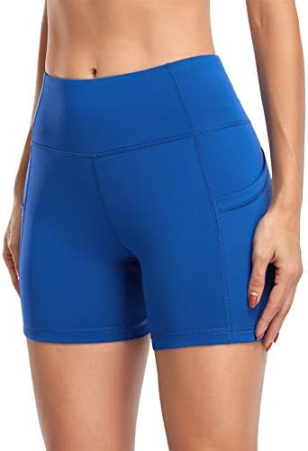 Кенклад женски шорцеви за компресија со висока половината 4 5 8 трчање панталони за тренинзи за легирање на јога