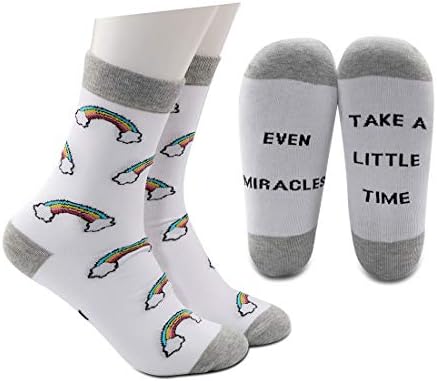 Подарок за бременост Левло ИВФ, iui Виножито, чорапите за бебиња, дури и чуда, земаат малку време памучни чорапи мама подароци