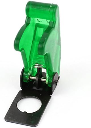 IiVverr водоотпорен зелена пластична прекинувач за вклучување на капакот на капакот на капакот 12мм Дија (непропустлива, Пластико, Верде,