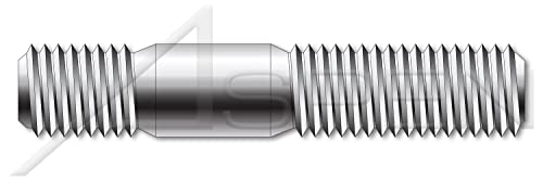 M16-2.0 x 25мм, ДИН 939, метрика, столпчиња, двојно завршување, завршен крај 1,25 x дијаметар, не'рѓосувачки челик A2