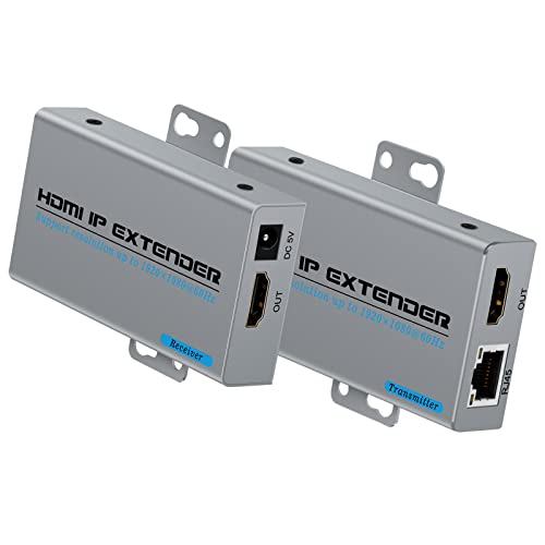 HDMI Extender преку IP преку CAT5E/6 кабел до 150m/492ft 1080p со локален HDMI loopout 1-на-многу HDMI LAN Metwork Ethernet Transmission