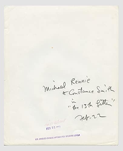 Мајкл Рени Констанс Смит Фото филм Оригинален гроздобер 1951 година 13 -то писмо