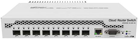 Прекинувач за десктоп Mikrotik 9-порта, 1 порта за гигабит Етернет, 8 порти SFP+ 10Gbps