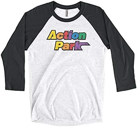 Акционен парк Трибленд Раглан маица, непостојана, воден парк, влечен парк, класа-акција, акција за акција, алпски слајд