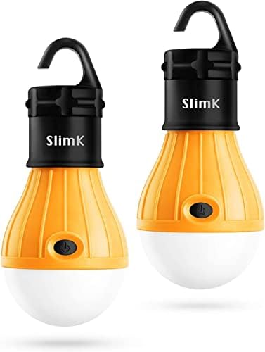 Slimk 2 Pack Protable LED LANTENTER FANTENTER сијалица за пешачење за кампување, опрема за кампување со батерија за надворешно и