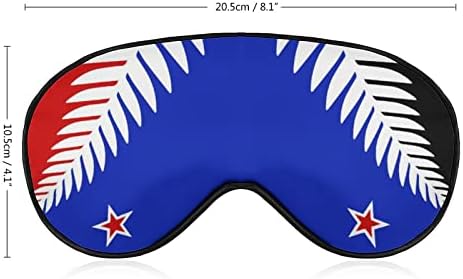 Знаме на Нов Зеланд печатена маска за очи за очи меко слепило око со прилагодлива лента за ноќни очила за очила за мажи за мажи жени