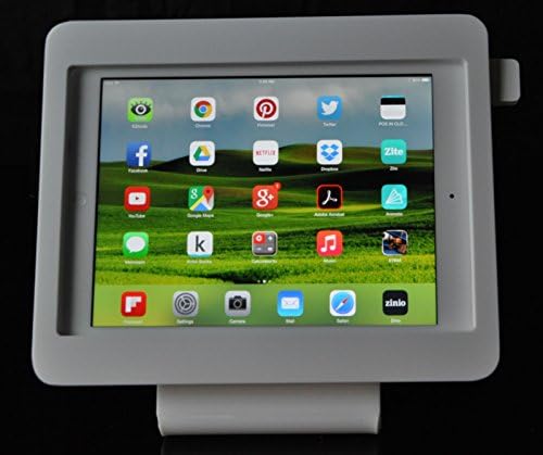 TabCare Компатибилен iPad 2/3/4 Анти-кражба Белата десктоп штанд за ПОС, Киоск, приказ на продавници, приказ на прикажување, одговара