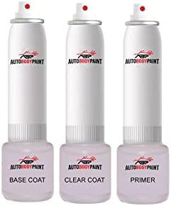 ABP допрете Basecoat Plus Clearcoat Plus Primer Spray Baint Комплет компатибилен со Willow Frost Metallic Continental Lincoln