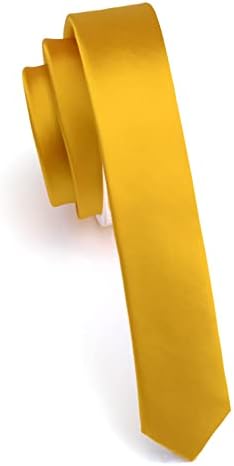 Гуслсон Мода 1.38 (3.5 см) Еднобојна Свечена Вратоврска За Мажи + Кутија За Подароци