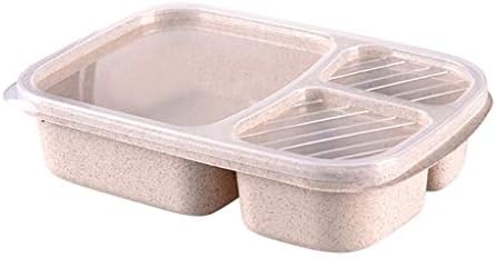 Поштенски Продавница Фрижидер Организатор Ручек Кутија Еднократно 3-Оддел Пластични Поделени Кутии За Складирање Храна Канистри