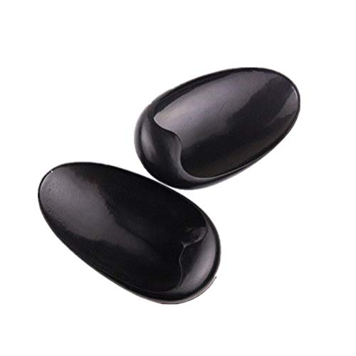 3 пара Професионална црна пластика водоотпорна фризерска боја, боење на бојата, заштитен заштитник за заштитник на ушите ушите капачиња