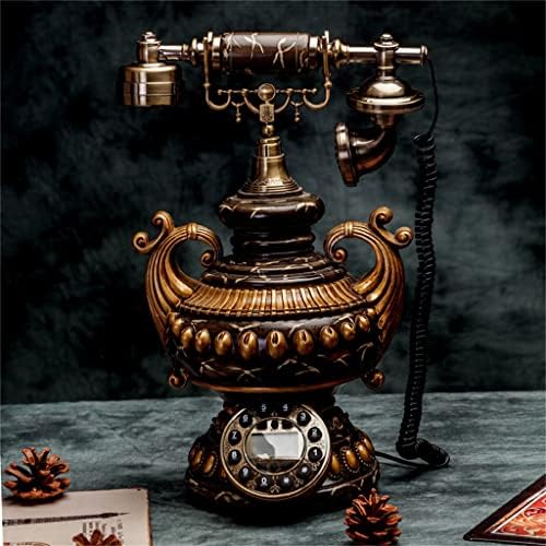 Mxiaoxia Европската Ретро Телефонска Ламба Антички Домашен Моден Жичен Фиксен Дневна Соба Украсни Украси На Личноста