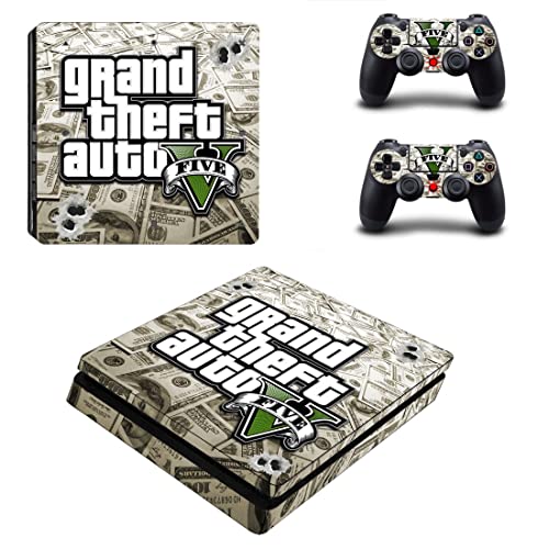 За PS5 Digital - Game Grand GTA Theft и Auto PS4 или PS5 налепница за кожа за PlayStation 4 или 5 конзола и контролори Декал Винил ДУЦ