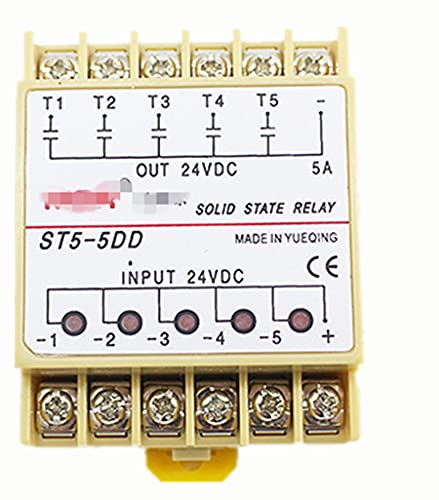 1PC SSR единечна фаза AC/DC со цврста состојба на цврста состојба ST5-5DD DC Control DC, PN5-10DA 5A 10A