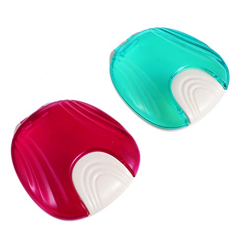 Лековити 2 парчиња држач за заби на заби чиста уста за уста, ортодонтски контејнер кутија, преносен контејнер за складирање на протеза