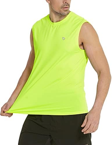 Балаф машки резервоар врвови за кошули без ракави за вежбање, атлетска брза суво технологија