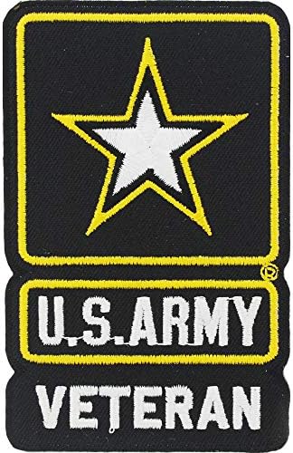 Лого на ветерани на ветерани од армијата на САД, везено лепенка, со лепило од железо