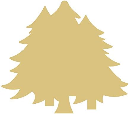 Исечок На дрво Недовршено Дрво Закачалка За Новогодишна Елка Мдф Форма Платно Стил 20