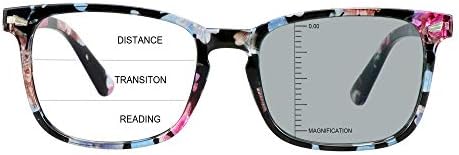 Ламбаа Гроздобер Плоштад Прогресивни Мултифокални Презбиопични Очила, Фотохромни Сиви Очила За Сонце За Мажи Жени Читатели